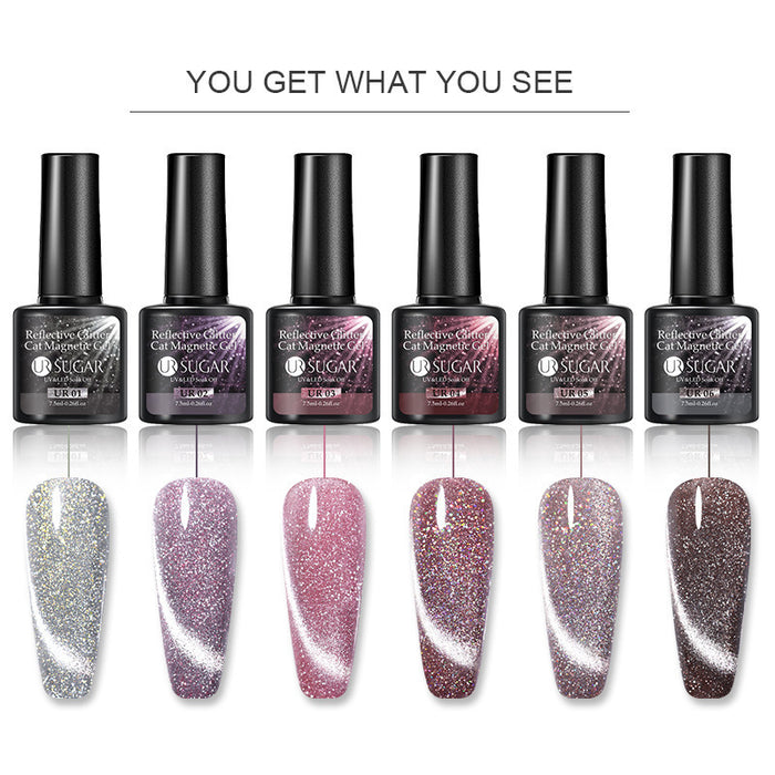 Laser Cat's Eye Gel Nail Polish